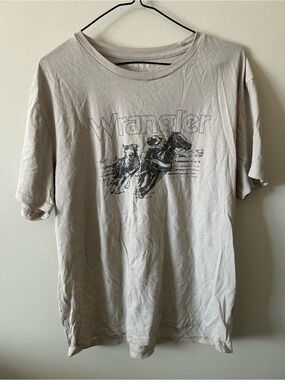 Wrangler Beige Tee - Large